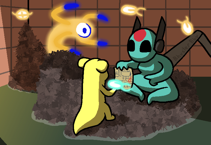 Backburner Art #12a- Rain World: The Watcher (Monk)