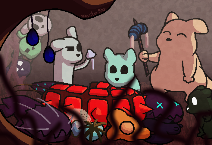 Backburner Art #12d- Rain World: The Watcher (Gourmand)