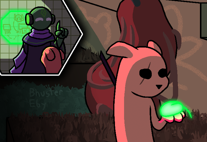 Backburner Art #12c- Rain World: The Watcher (Hunter)