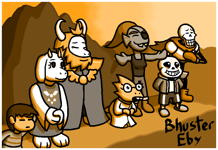 Backburner Art #13a- UNDERTALE (Pacifist)